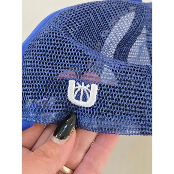 Golden State Warriors NBA Blue Ultra Game Trucker Snap Back Mesh Hat Cap New - Picture 2 of 5